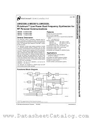 LMX2331LSLB datasheet pdf National Semiconductor