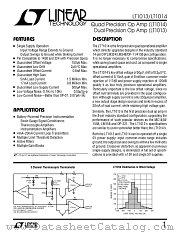 LT1013CH datasheet pdf Linear Technology