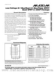 MAX4691-MAX4694 datasheet pdf MAXIM - Dallas Semiconductor