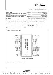 M37532M4 datasheet pdf Mitsubishi Electric Corporation