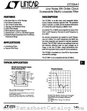 LTC1064-1C datasheet pdf Linear Technology
