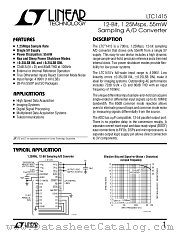 LTC1415CG datasheet pdf Linear Technology