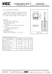 KIA8246H datasheet pdf Korea Electronics (KEC)