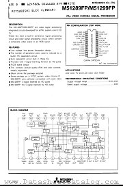 M51289FP datasheet pdf Mitsubishi Electric Corporation