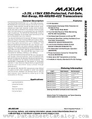 MAX3070E-MAX3079E datasheet pdf MAXIM - Dallas Semiconductor