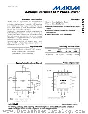 MAX3741ETE datasheet pdf MAXIM - Dallas Semiconductor