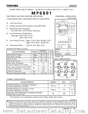 MP6801 datasheet pdf TOSHIBA