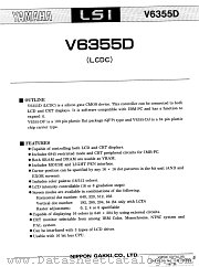 V6355D datasheet pdf YAMAHA