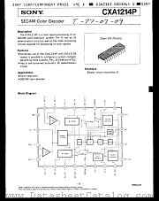 CXA1214P datasheet pdf SONY