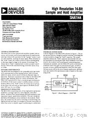 SHA1144 datasheet pdf Analog Devices