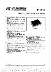 ST10F166 datasheet pdf ST Microelectronics