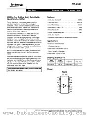 HA1-2541-5 datasheet pdf Intersil