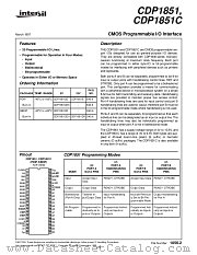 CDP1851CE datasheet pdf Intersil