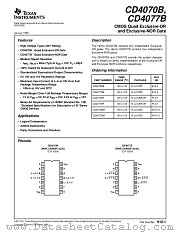 CD4077 datasheet pdf Texas Instruments