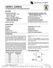CAT811EUS-T datasheet pdf Catalyst Semiconductor
