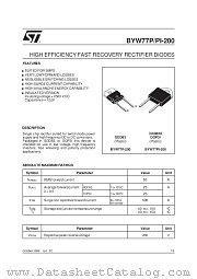 BYW77PI200 datasheet pdf ST Microelectronics