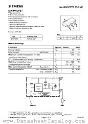 BSP350 datasheet pdf Infineon