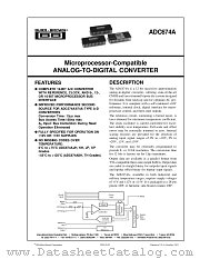 ADC674ASH datasheet pdf Burr Brown