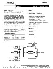 HSP48212VC-40 datasheet pdf Intersil