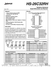 HS9-26C32RH-8 datasheet pdf Intersil