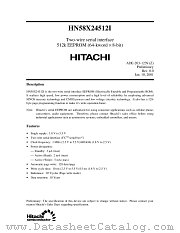 HN58X24512I datasheet pdf Hitachi Semiconductor