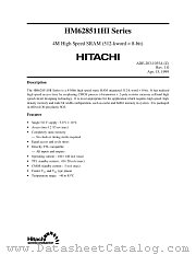 HM628511HJPI-12 datasheet pdf Hitachi Semiconductor