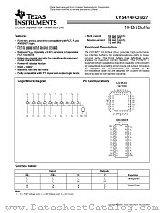 CY74FCT827TLCC datasheet pdf Texas Instruments