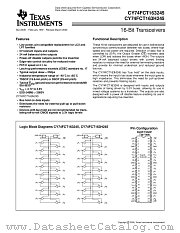 CY74FCT163H245TSSOP datasheet pdf Texas Instruments