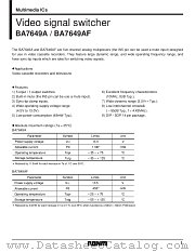 BA7649AF datasheet pdf ROHM