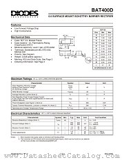 BAT400D-7 datasheet pdf Diodes