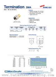 ANNE-50X datasheet pdf Mini-Circuits