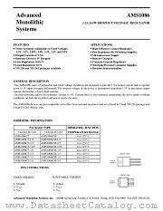 AMS1086CT-30 datasheet pdf Advanced Monolithic Systems