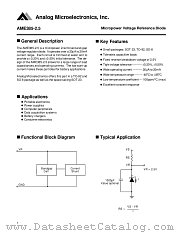 AME385BEHA datasheet pdf Analog Microelectronics