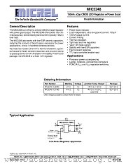 MIC5248-1.2YM5 datasheet pdf Micrel Semiconductor