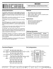 MIC5891BN datasheet pdf Micrel Semiconductor