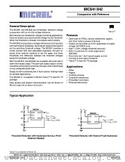 MIC842NYC5 datasheet pdf Micrel Semiconductor