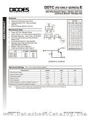 DDTC114GE-7 datasheet pdf Diodes