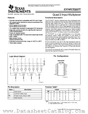 CY74FCT2257TQSOP datasheet pdf Texas Instruments