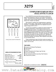 3275 datasheet pdf Allegro MicroSystems