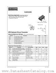 FJV3101 datasheet pdf Fairchild Semiconductor