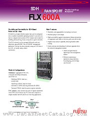 FLX600A datasheet pdf Fujitsu Microelectronics