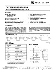 AT93C86 datasheet pdf Catalyst Semiconductor