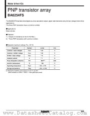 BA6254 datasheet pdf ROHM