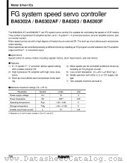 BA6302A datasheet pdf ROHM