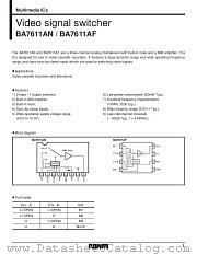 BA7611 datasheet pdf ROHM