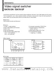BA7613F datasheet pdf ROHM