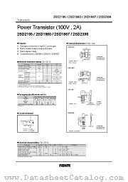 2SD2398 datasheet pdf ROHM