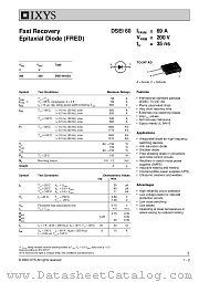 DSEI60-02A datasheet pdf IXYS Corporation