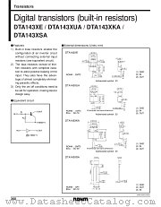 DTA143XSA datasheet pdf ROHM