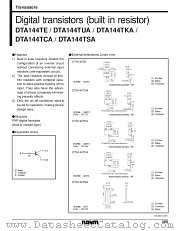 DTA144TUA datasheet pdf ROHM